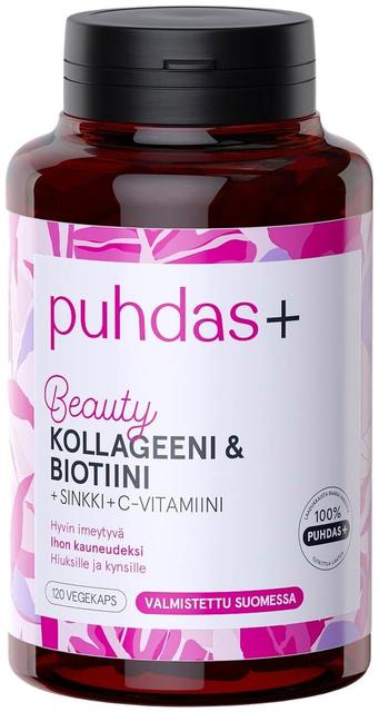 Puhdas+ Kollageeni & biotiini 50g/120kaps