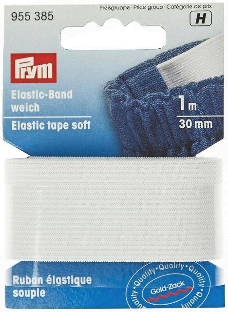 Prym resorikuminauha 30 mm valkoinen 1 m/pakkaus