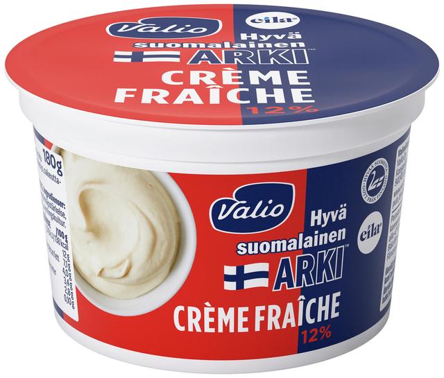 Valio Hyvä suomalainen Arki® crème fraîche 12 % 180 g laktoositon