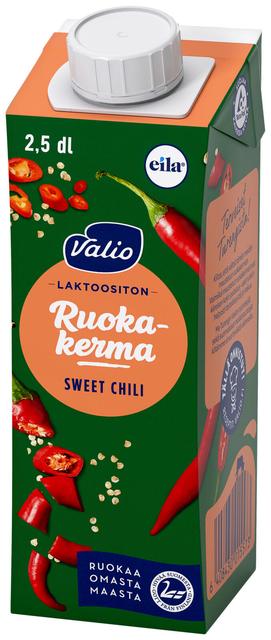 Valio Keittiön ruokakerma 2,5 dl sweet chili UHT laktoositon