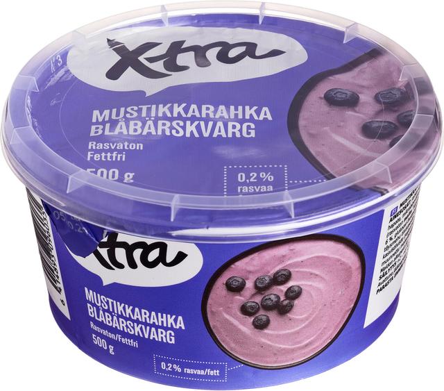 Xtra mustikkarahka rasvaton 0,2 % 500 g