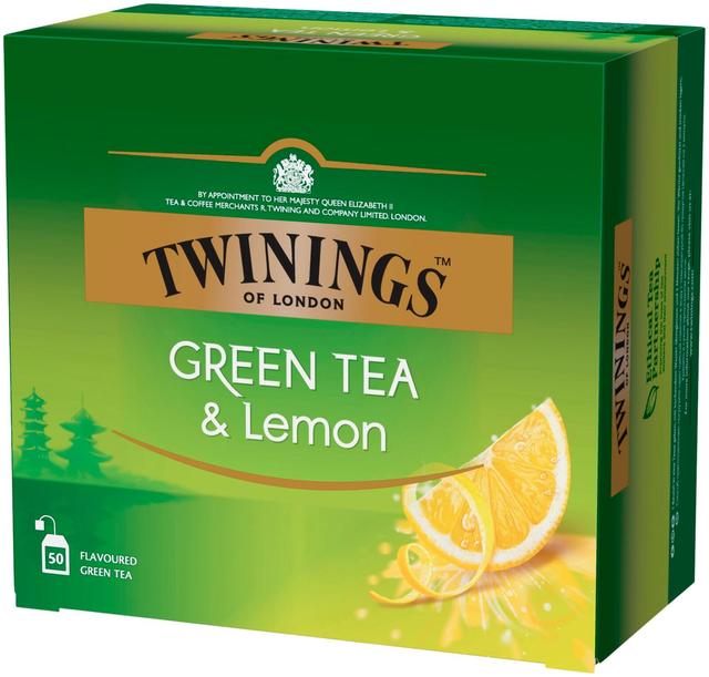 Twinings 50x1,6g Green Tea & Lemon