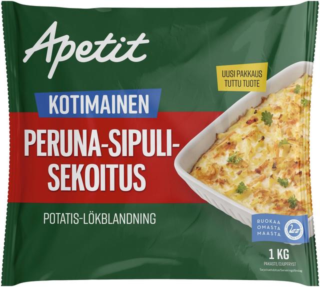 Apetit Kotimainen Peruna-sipulisekoitus pakaste 1kg