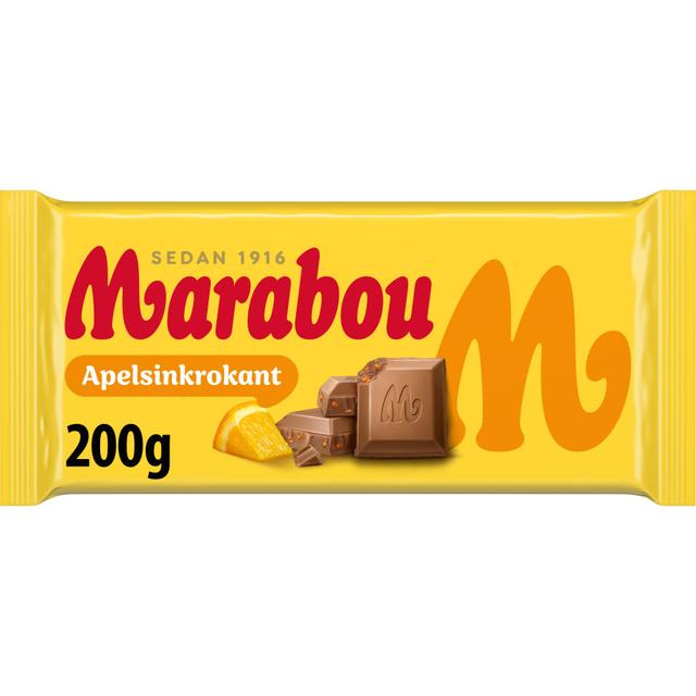 Marabou  Apelsinkrokant  Suklaalevy 200g