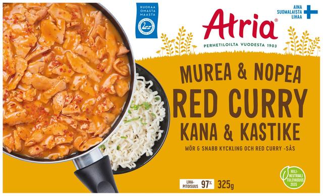 Atria Murea & Nopea Kana ja Red Curry -kastike 325g