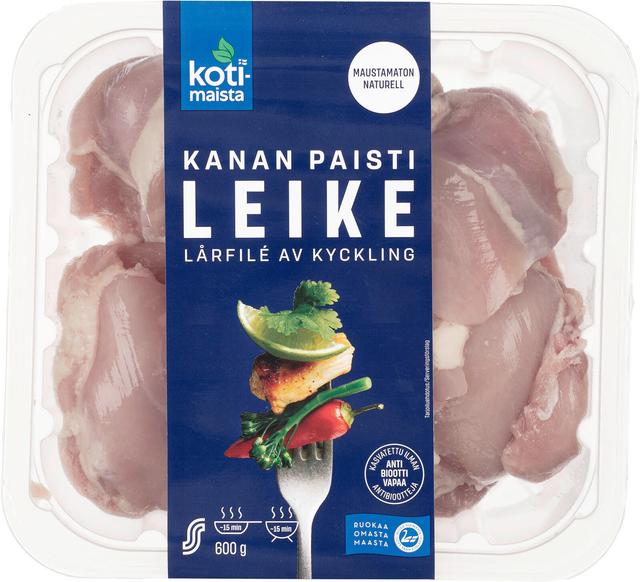 Kotimaista kanan paistileike maustamaton 600g