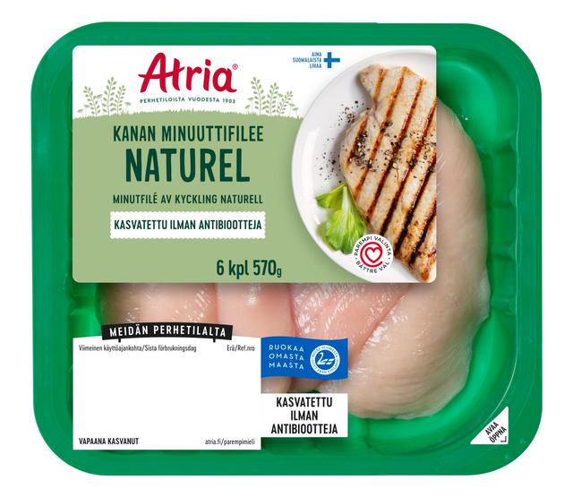 Atria Kanan Minuuttifilee Naturel 570g