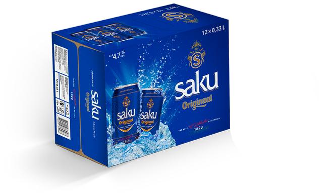 Saku Originaal õlu 12x0,33l kohver