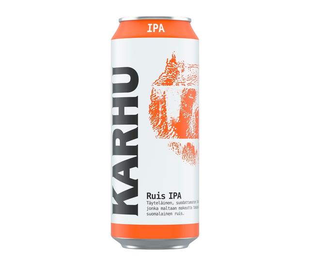 Karhu Ruis IPA olut 5,3% tölkki 0,5 L