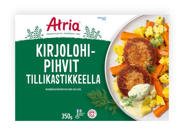 Atria Kirjolohipihvit Tillikastikkeella 350g