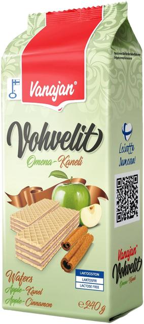 Vanajan Omena-kanelivohveli 240g