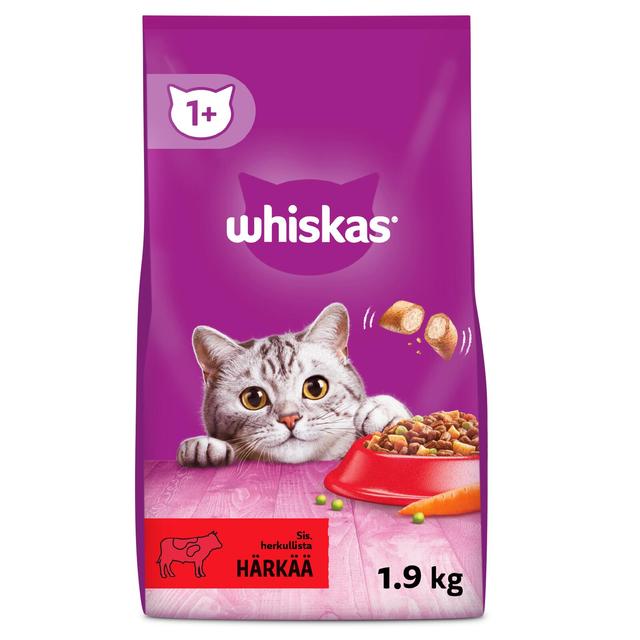 Whiskas 1+ sis. Härkää (1,9 kg)