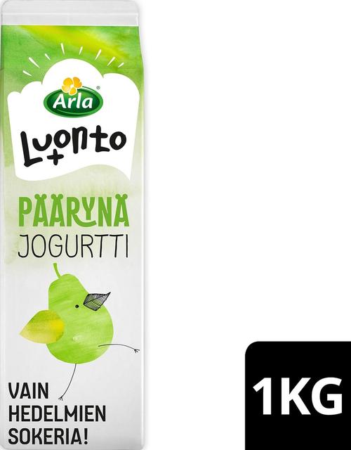 Arla Luonto+ AB 1kg laktoositon Päärynäjogurtti