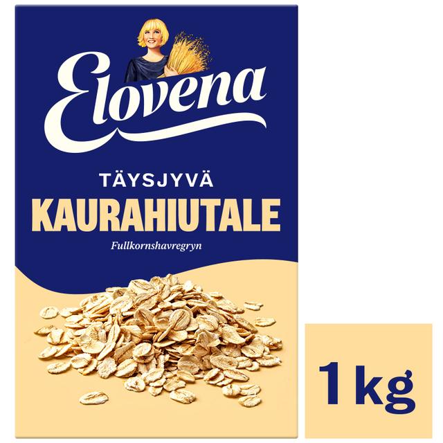 Elovena 1kg täysjyvä kaurahiutale