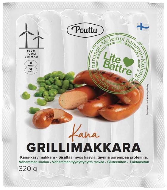 Pouttu Lite bättre Chicken Sausage Chicken & Vegetable 320g