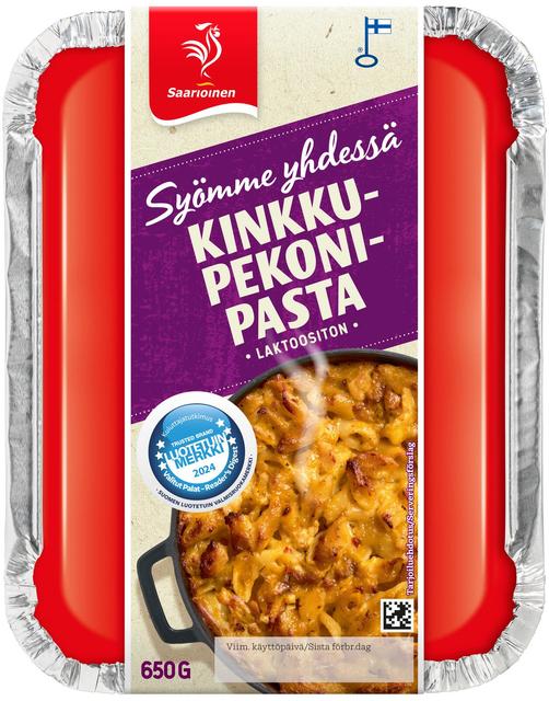 Saarioinen Syömme yhdessä Kinkku-pekonipasta 650g