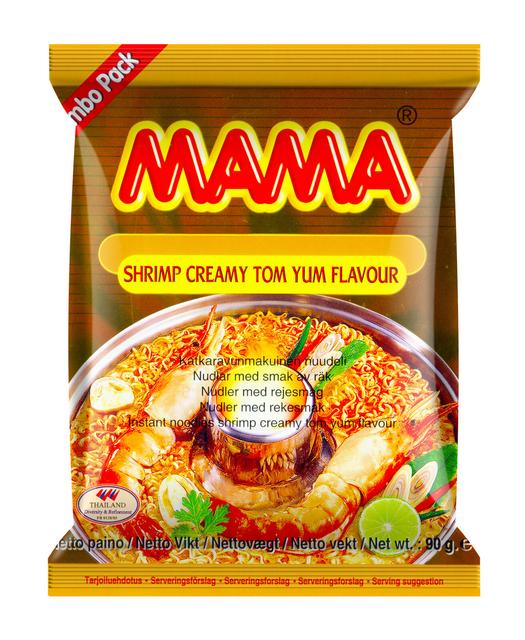 Mama Katkaravunmakuinen nuudeli creamy tom yum 90g