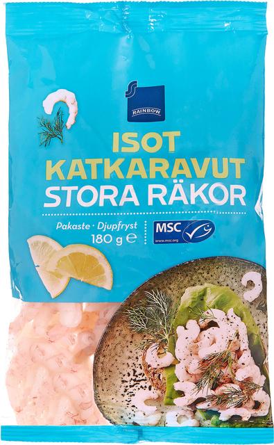 Rainbow isot katkaravut MSC 180 g pakaste