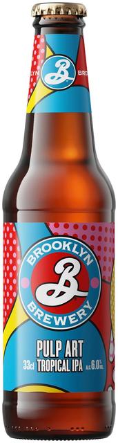 Brooklyn Pulp Art IPA olut 6 % lasipullo 0,33 L