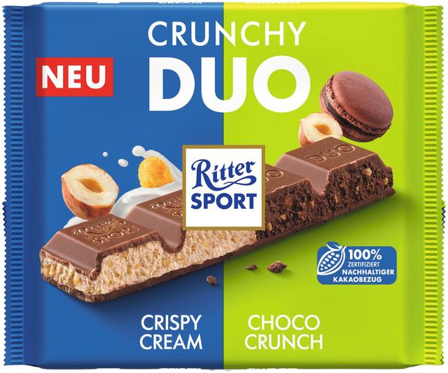 Ritter Sport Crunchy Duo suklaalevy 218g