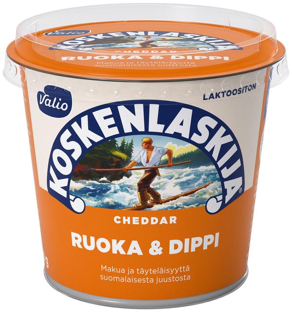 Valio Koskenlaskija® Ruoka & Dippi e250 g cheddar laktoositon