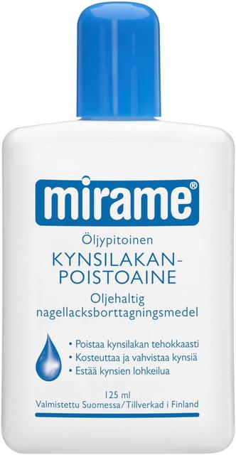 Mirame öljypitoinen kynsilakanpoistoaine 125ml