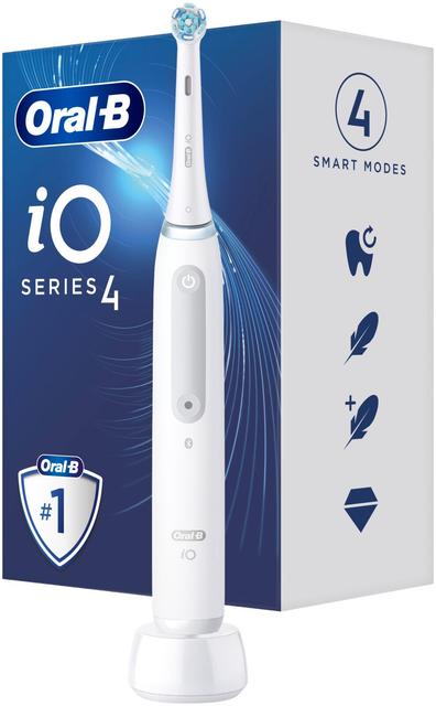 Oral-B iO 4 White -Sähköhammasharja Braun-tekniikalla