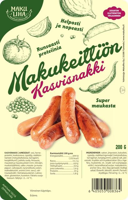 Makuliha Makukeittiön Kasvisnakki 200 g