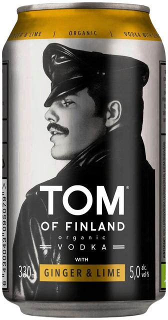 Tom Of Finland Organic Ginger & Lime 5,0% 0,33 L juomasekoitus