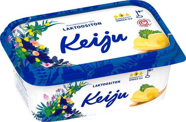 Keiju Laktoositon kasvirasvalevite 70 % 400 g