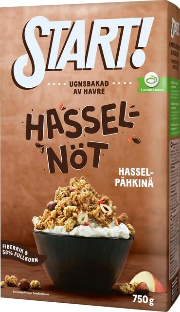 Start Hasselpähkinä granola 750g