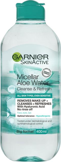 Garnier SkinActive Micellar Aloe Water Cleanse & Refresh puhdistusvesi 400ml