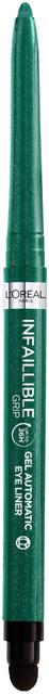 L'Oréal Paris Infaillible Grip 36H Gel Automatic Eyeliner 08 Emerald Green silmänrajausväri 0,3 g