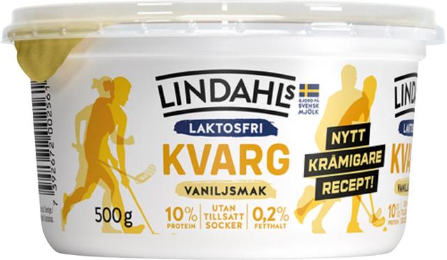 Lindahls laktoositon vaniljan makuinen rahka 500g