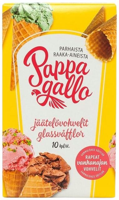 Pappagallo 10kpl jäätelövohveli110g