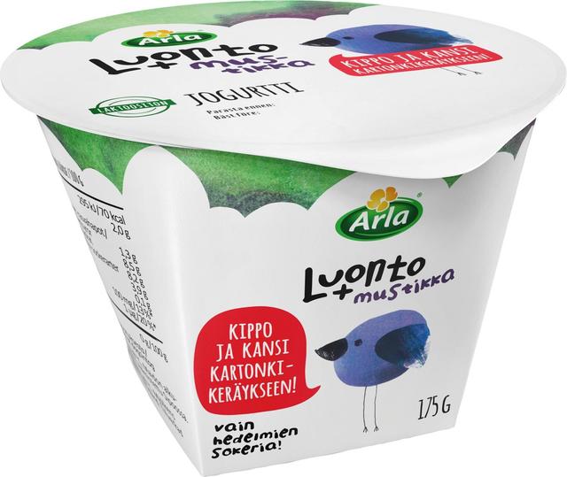 Arla Luonto+ AB Mustikkajogurtti laktoositon 175 g