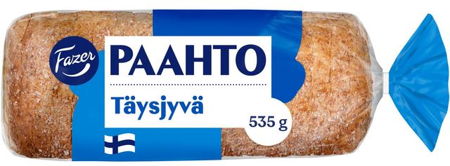 Fazer Paahto Täysjyvä 535g, paahtoleipä