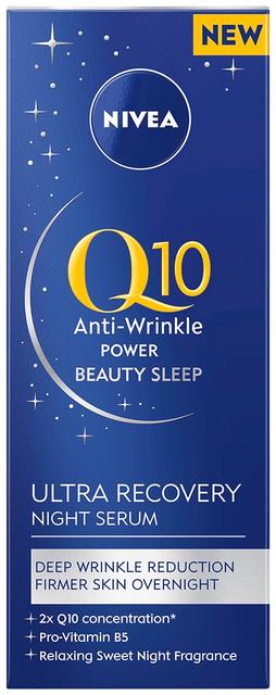 NIVEA 30ml Q10 Anti-Wrinkle Power Ultra Recovery Night Serum -yöseerumi