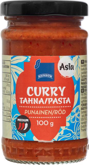 Rainbow 100g punainen currytahna