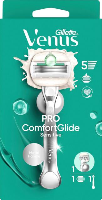 Gillette Venus Pro Comfortglide Sensitive Ihokarvanajohöylä + Seinäpidike