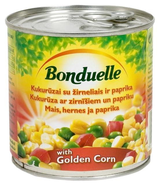 Aedviljasegu mais, hernes, paprika 300/265 g