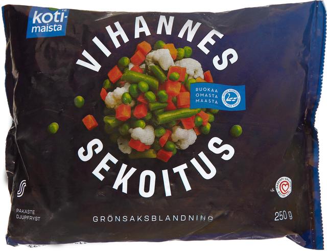 Kotimaista Vihannessekoitus pakaste 250g