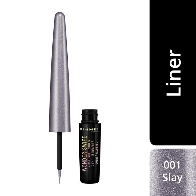 Rimmel Wonder'Swipe 2-in-1 Eyeliner to Shadow 001 Slay -silmänrajauskynä 1,7 ml