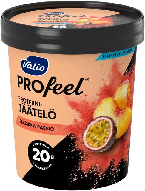 Valio PROfeel® jäätelö 480 ml persikka-passio laktoositon