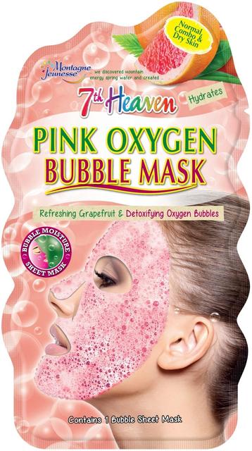 Montagne Jeunesse 7th Heaven Pink Oxygen Bubble kankainen kasvonaamio 1kpl