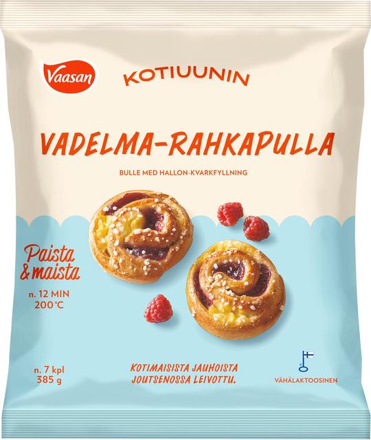 Vaasan Kotiuunin Vadelma-rahkapulla 7x55g pakaste