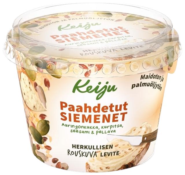 Keiju paahdetut siemenet rypsiöljy-kasvirasvalevite 50% 180g