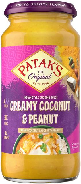 Patak's Creamy Coconut & Peanut Currykastike 450g