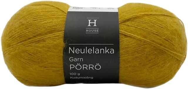 House lanka mohair-villa-akryyli Pörrö 100 g Yellow 1636