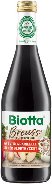 Biotta Breuss Fruit&Veggie 500ml luomu vihannes-hedelmämehu